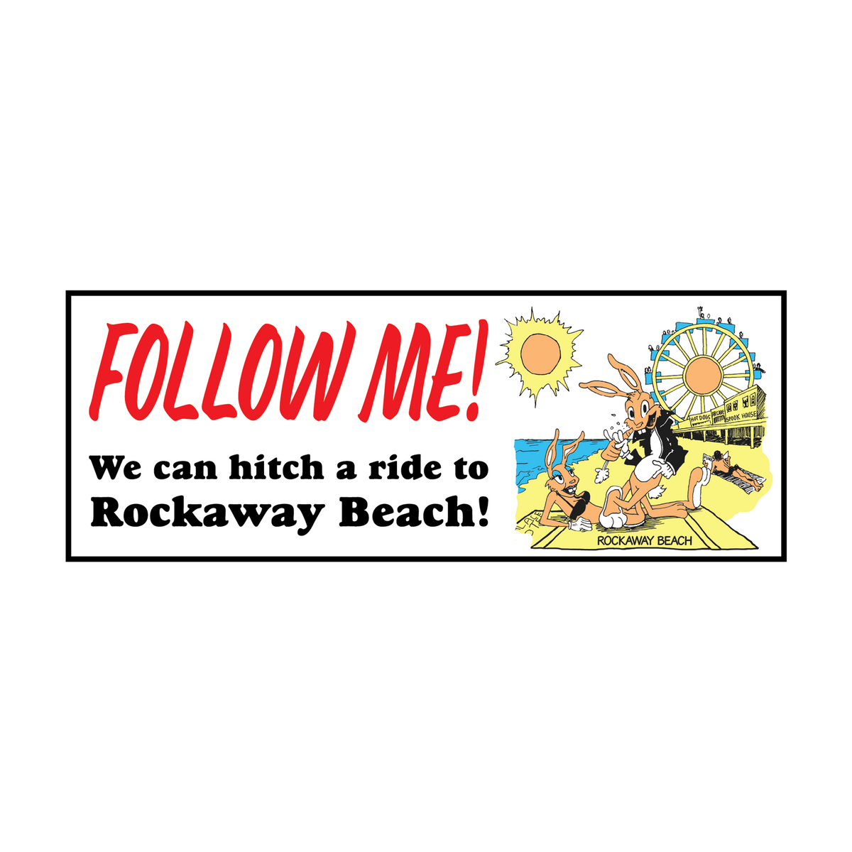 Follow Me! Bumper Sticker